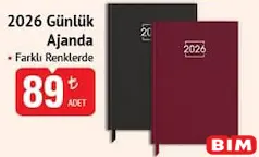 2026 GÜNLÜK AJANDA fiyat ve kampanya bilgisi